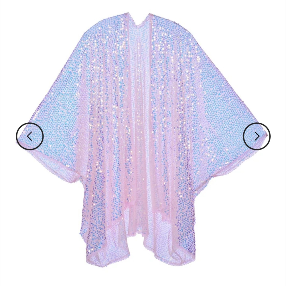 Pink sequin kimono NEW